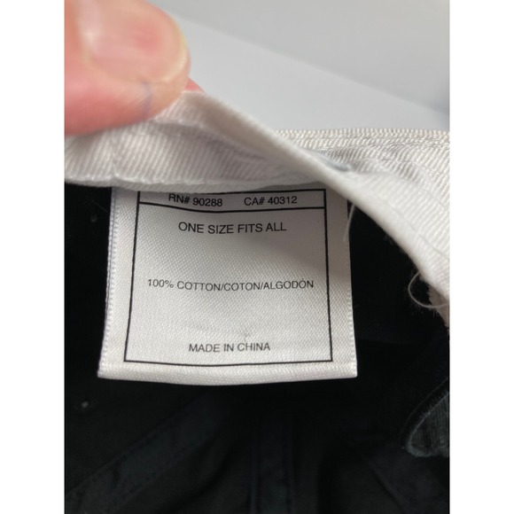 Adidas Adult Hat Cap Black White Embroidered Cotton Twill‎ Sports Active Outdoor - Picture 14 of 16